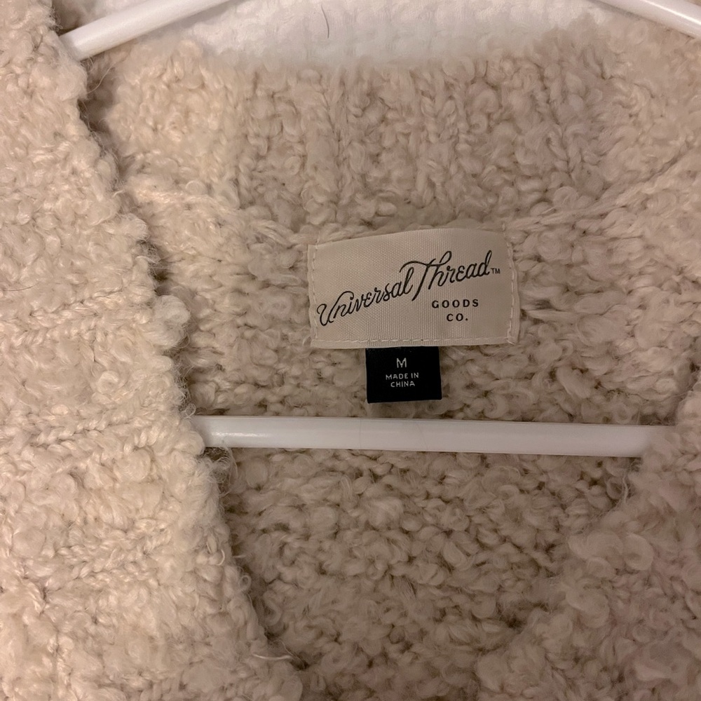 Universal Thread Cream Textured Sweater